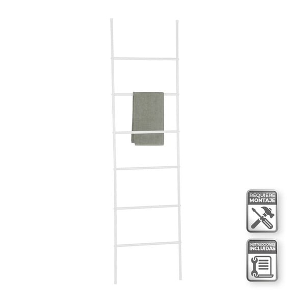 Biała drabinka na ręczniki – Casa Selección-image-1