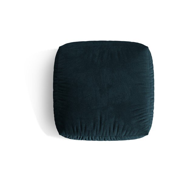 Ciemnoniebieski aksamitny podnóżek modułowy Martina – Micadoni -image-2