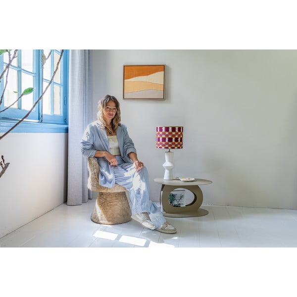 Beżowy metalowy stolik 55x66 cm Tonda – Spinder Design-image-2