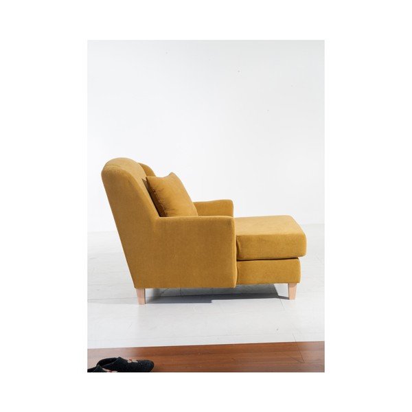 Musztardowy fotel Max Winzer Judith Velor-image-4
