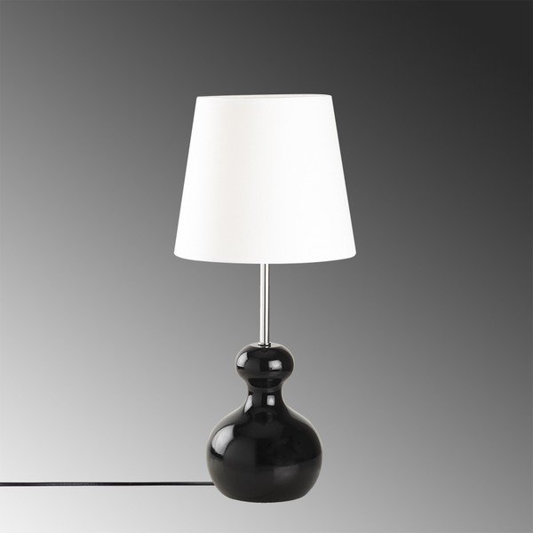 Drewniana lampa stołowa w czarnym kolorze Opviq lights Mallina-image-3