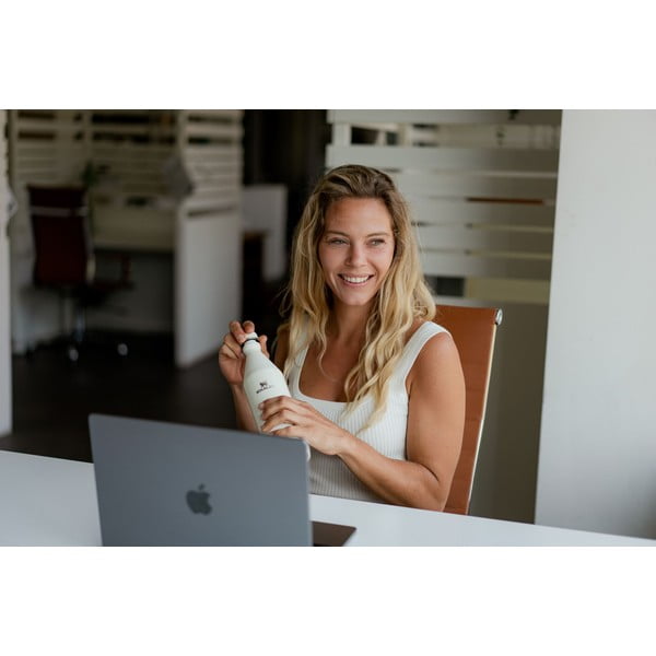 Kremowa butelka ze stali nierdzewnej 600 ml All Day Slim – Stanley-image-4