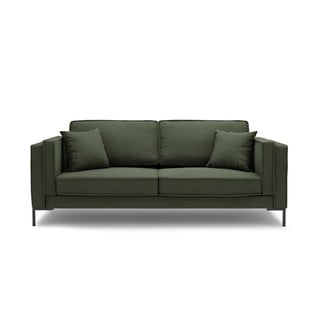 Ciemnozielona sofa Milo Casa Attilio, 160 cm