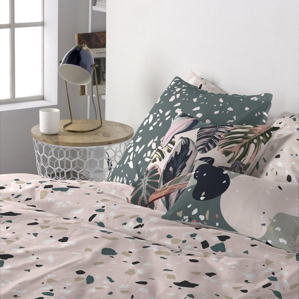 Zestaw 2 bawełnianych poszewek na poduszki Blanc Granite-image-1