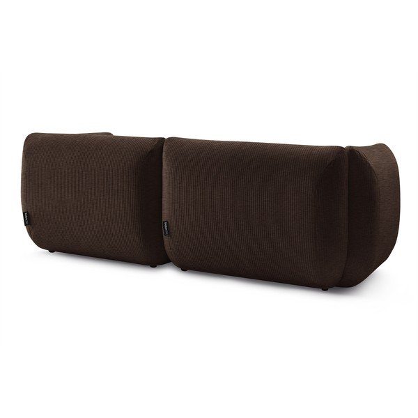 Ciemnobrązowa sztruksowa sofa 260 cm Lecomte – Bobochic Paris-image-4