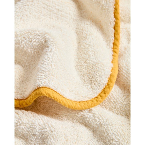 Żółty/biały bawełniany ręcznik frotte 30x50 cm Sedora – Kave Home-image-4
