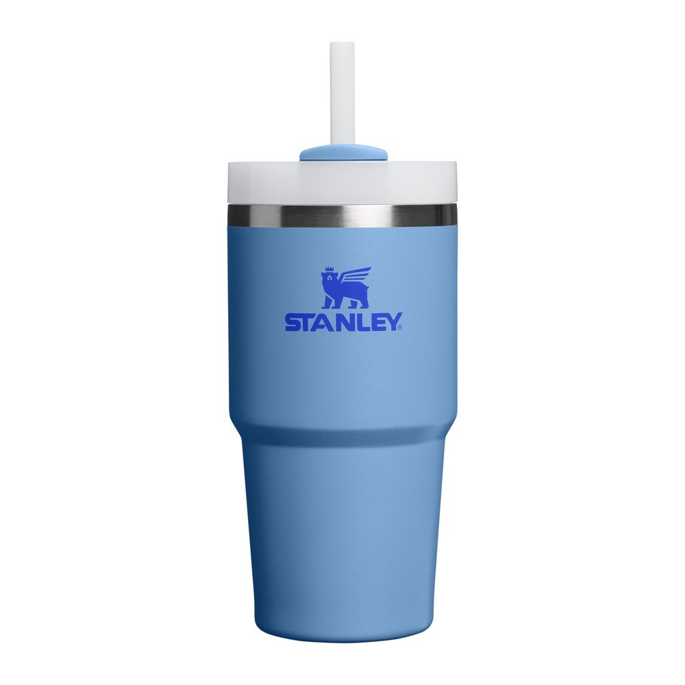Niebieski termos ze stali nierdzewnej ze słomką 600 ml Quencher H2.O FlowState™ Tumbler Blue Sky – Stanley
