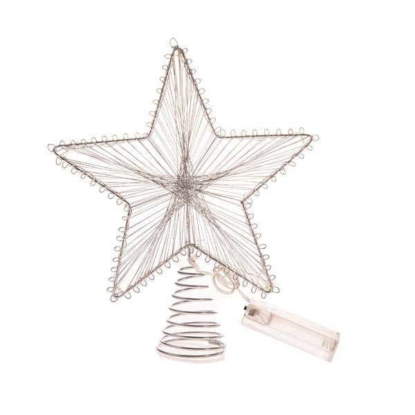 Dekoracja świetlna na baterie w kolorze srebra Startop – Dakls