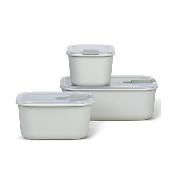 Pojemniki na żywność 3 szt. Nordic white – Mepal
