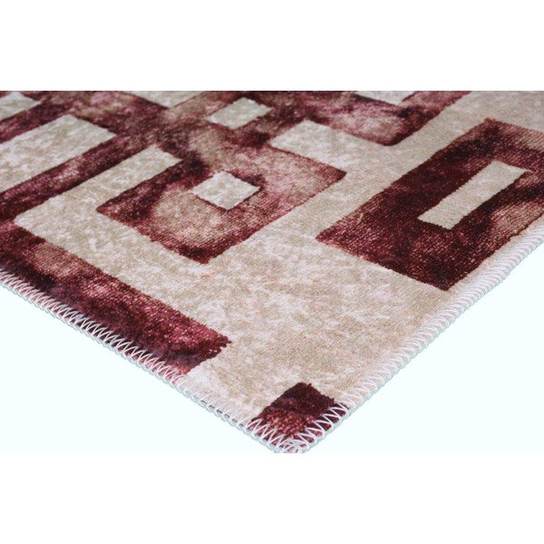 Czerwono-beżowy dywan 140x80 cm – Vitaus-image-2