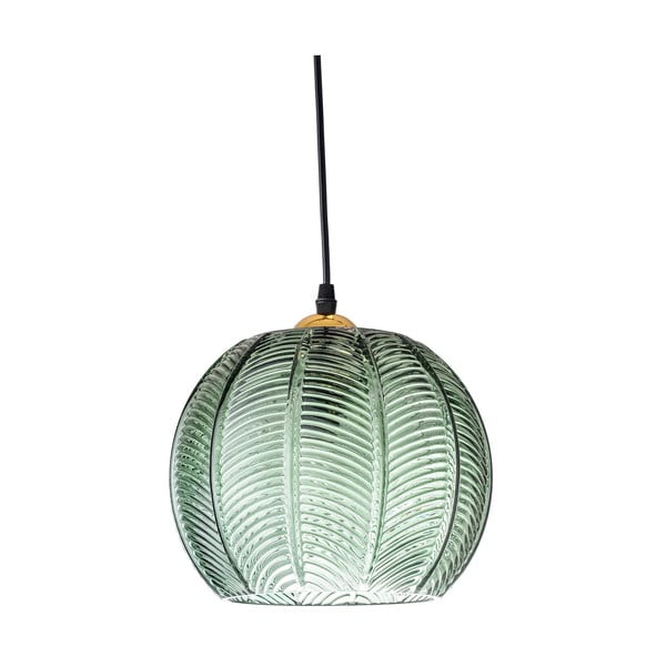 Zielona lampa wisząca ze szklanym kloszem ø 22 cm Adar – Bloomingville-image-2