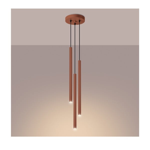 Ceglasta lampa wisząca ø 19,5 cm Fideus – Sollux-image-1