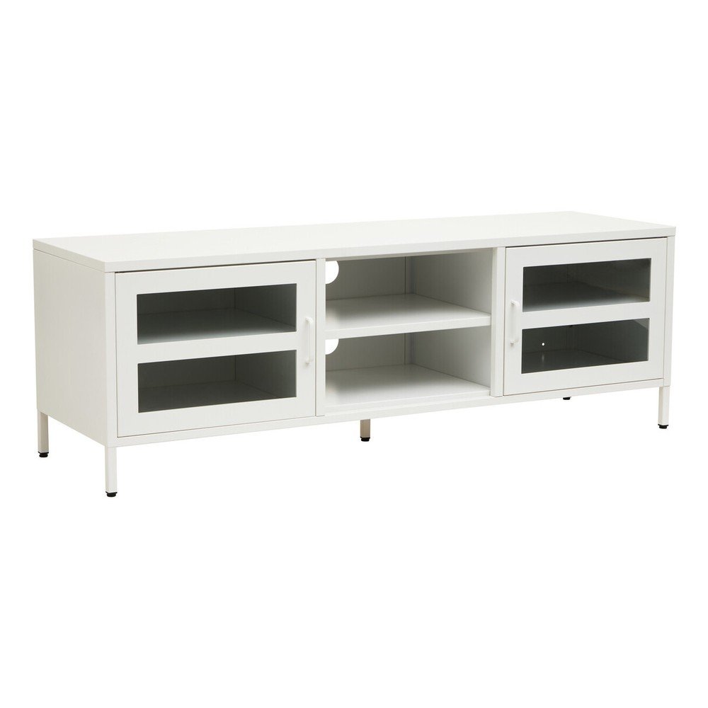Biała stalowa szafka pod TV 150x50x45 cm Acier – Premier Housewares