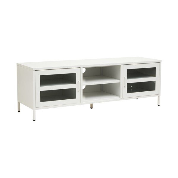 Biała stalowa szafka pod TV 150x50x45 cm Acier – Premier Housewares