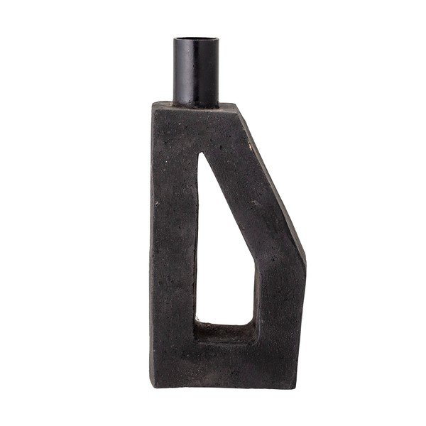 Czarny terakotowy świecznik Bloomingville Kes, wys. 20 cm-image-4