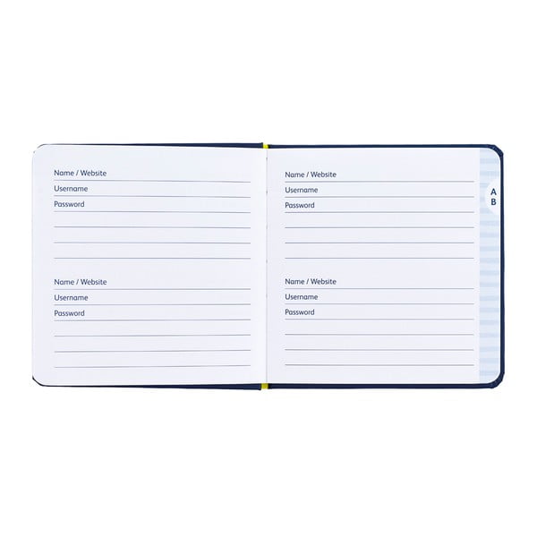 Niebieski notatnik na hasła Busy B Organised-image-2