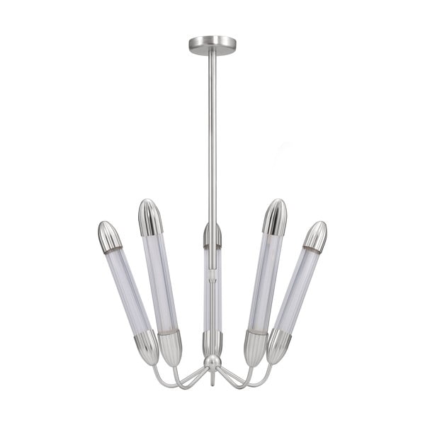 Stalowa lampa wisząca w kolorze srebra ze szklanym kloszem ø 69 cm Lemon Squeeze – UMAGE-image-3