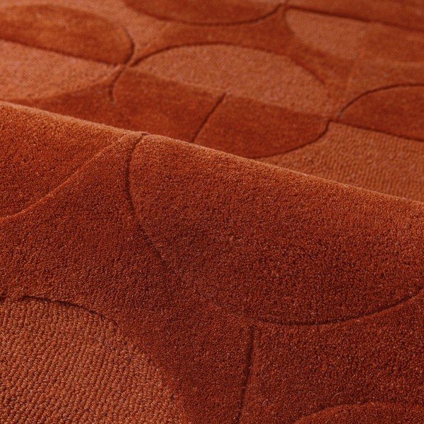Wełniany dywan tkany ręcznie w kolorze terakoty 200x290 cm Gigi – Flair Rugs-image-4