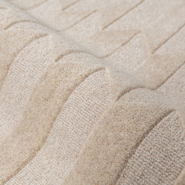 Zielony/w naturalnym kolorze wełniany chodnik tkany ręcznie 60x230 cm Apex Border Wool – Flair Rugs-image-4