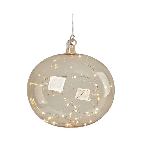 Pomarańczowa świąteczna wisząca dekoracja świetlna ø 18 cm Lina – Markslöjd