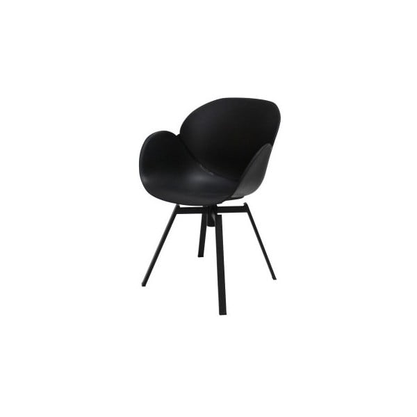 Czarne krzesło z czarnymi nogami Canett Oliver
