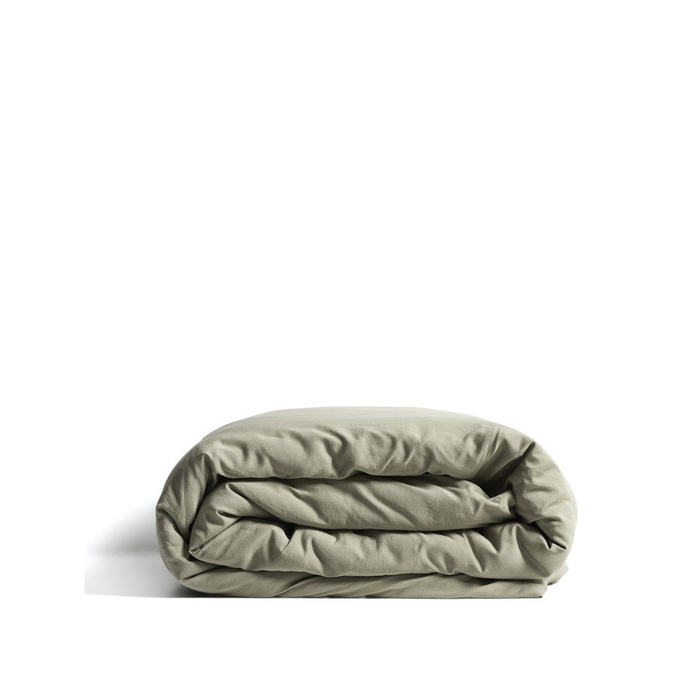 Zielona bawełniana poszwa na kołdrę dwuosobowa 220x240 cm Sirale – Kave Home