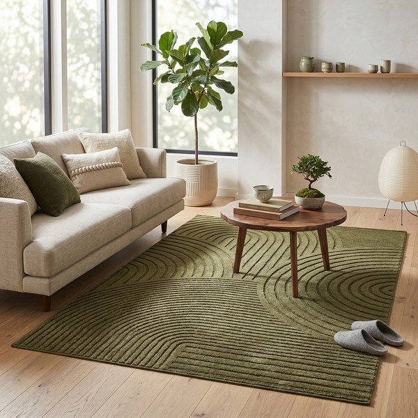 Ciemnozielony dywan 160x230 cm Whirl – ESTE-image-1