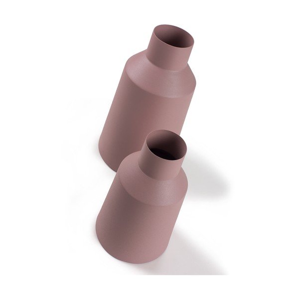 Zestaw 2 różowych wazonów La Forma Soco-image-2
