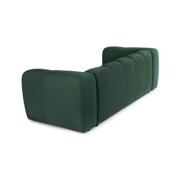 Zielona aksamitna sofa 225 cm Cube – Bonami Selection-image-4