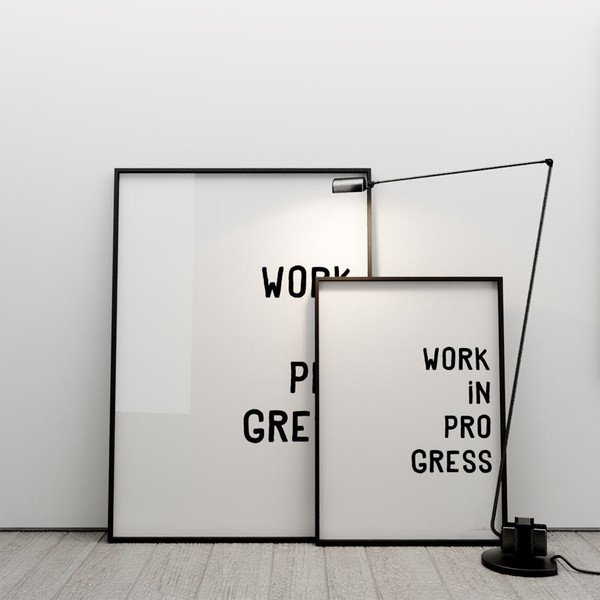 Plakat Work in progress, 100x70 cm-image-2