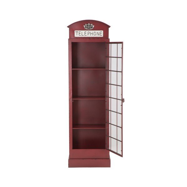 Czerwona żelazna witryna Mauro Ferretti London Telephone Booth-image-4
