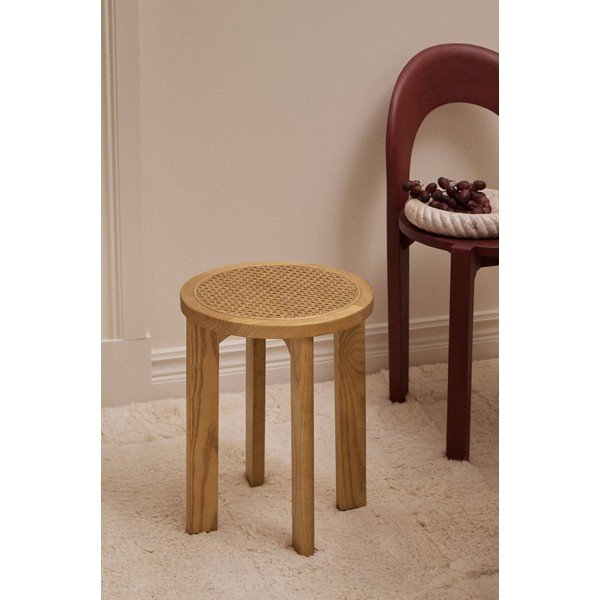 Rattanowy stołek w naturalnym kolorze Callut – Ellos Home-image-1
