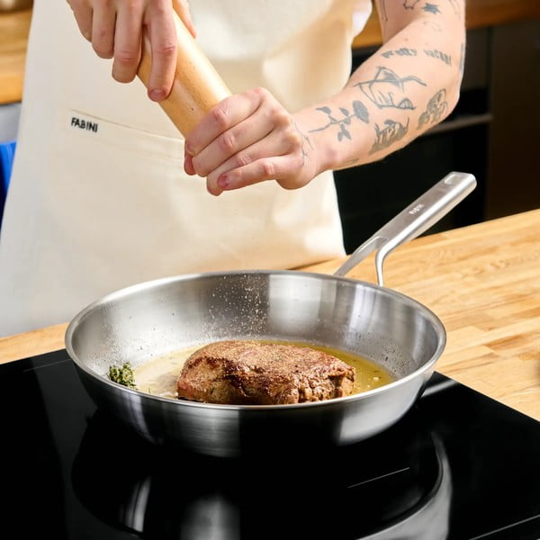 Patelnia ze stali nierdzewnej ø 30 cm Lucca 3.0 – FABINI-image-1