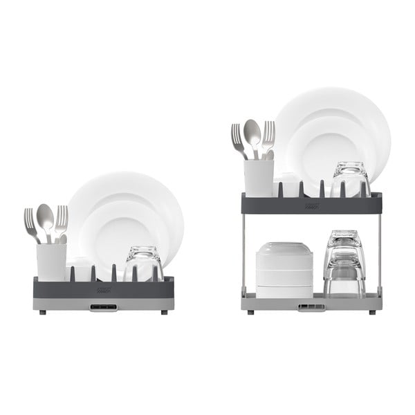 Szary ociekacz dwupiętowy Duo – Joseph Joseph-image-2