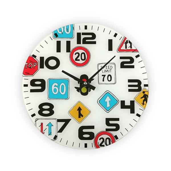 Zegar
  ścienny Versa Traffic, 30 cm
