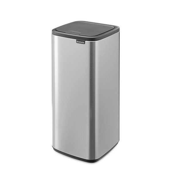 Stalowy kosz na śmieci otwierany na dotyk w kolorze matowego srebra 30 l Bo Touch – Brabantia
