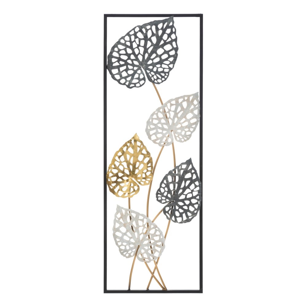 Metalowa dekoracja wisząca z wzorem liści Mauro Ferretti Ory -B-, 31x90 cm