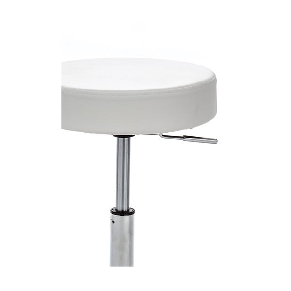 Białe krzesło biurowe z imitacji skóry Tizio – Tomasucci-image-1