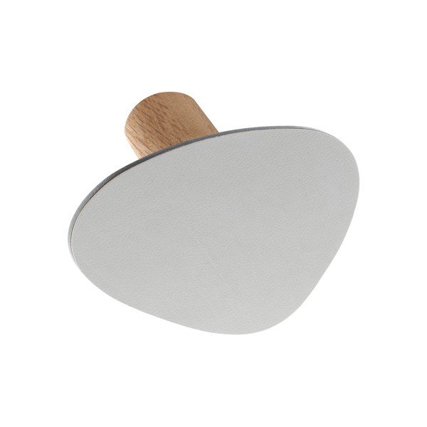 Jasnoszary ścienny stalowy haczyk Dot L Nupo – LIND DNA