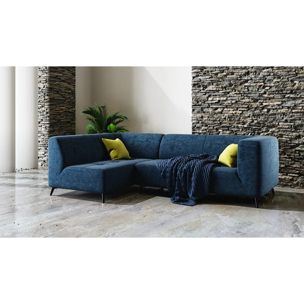 Różowa sofa z szezlongiem po prawej stronie MESONICA Toro-image-1