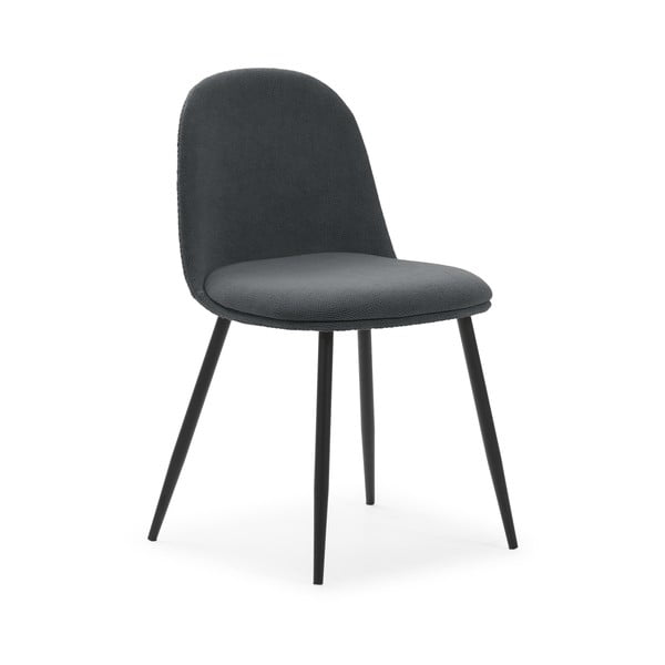 Ciemnoszare krzesła zestaw 4 szt. Malila – Marckeric