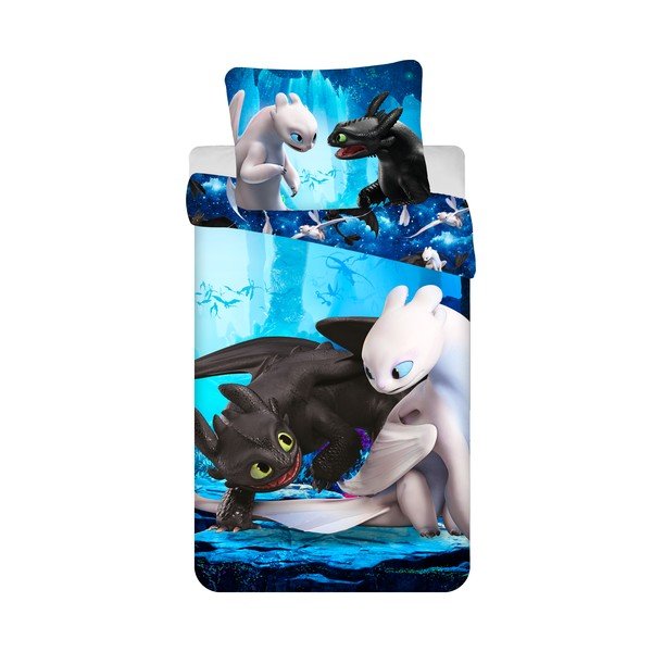 Dziecięca pościel jednoosobowa z mirowłókna 140x200 cm How to Train Your Dragon – Jerry Fabrics