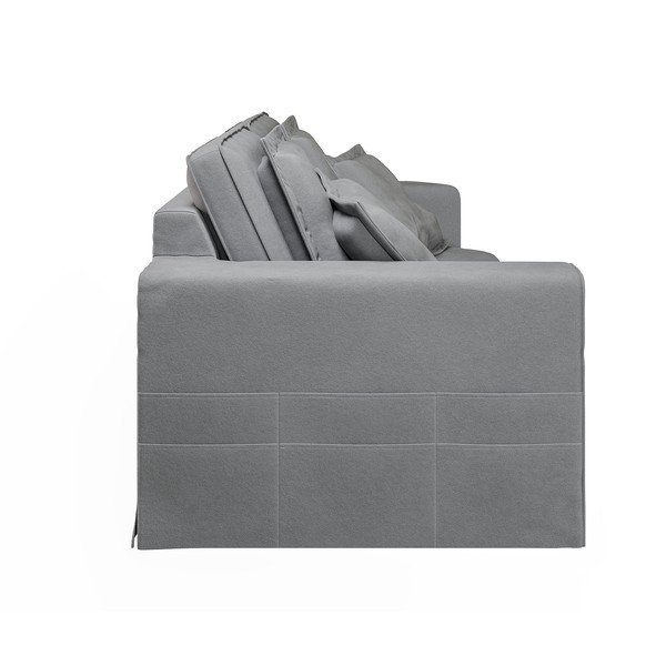 Jasnoszara sofa 196 cm Nora – Ropez-image-4