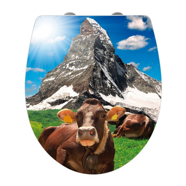 Deska sedesowa z łatwym domknięciem Wenko Matterhorn, 45x38,8 cm