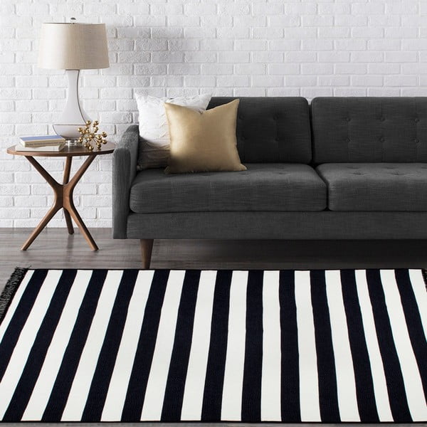 Czarno-biały dywan dwustronny Sentinus, 120x180 cm-image-1