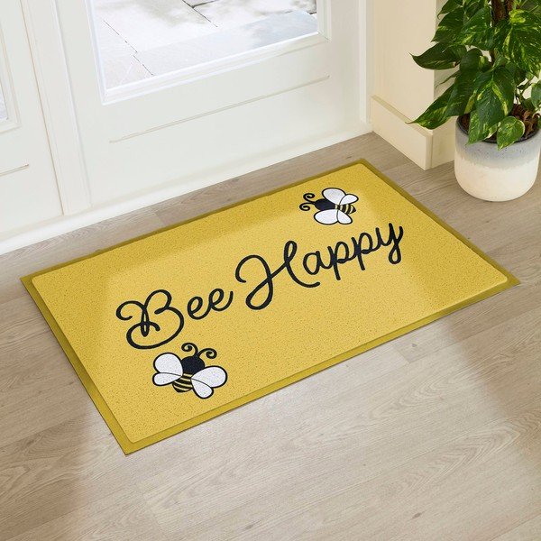 Wycieraczka z PVC 60x90 cm Bee Happy – Artsy Doormats-image-1