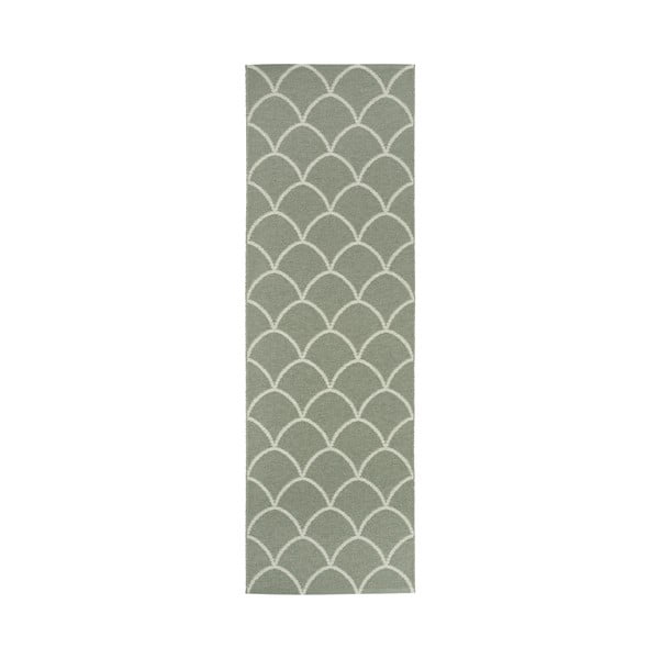 Zielony chodnik odpowiedni na zewnątrz 70x225 cm Kotte Army Sage – Pappelina-image-4