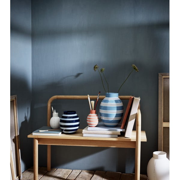 Biało-różowy ceramiczny wazon Kähler Design Nuovo, wys. 14,5 cm-image-1