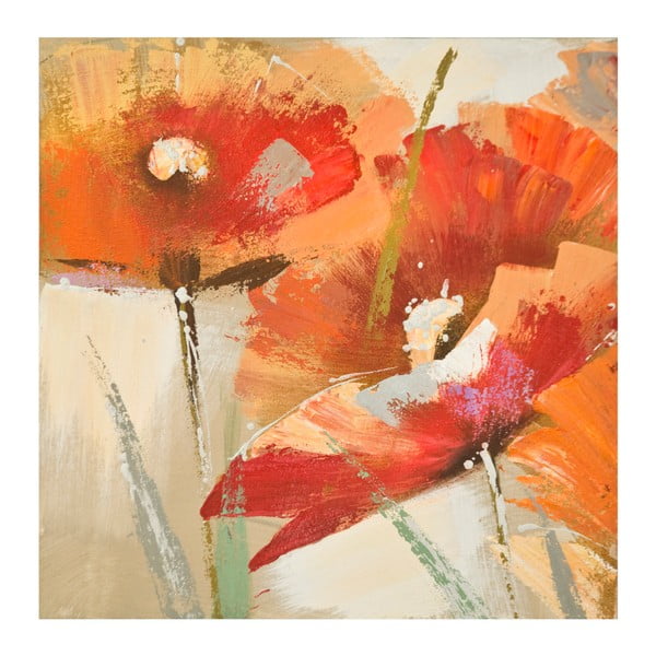 Obraz ręcznie malowany Mauro Ferretti Flowers, 60x60 cm