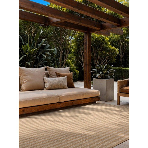 Kremowy/w naturalnym kolorze dywan odpowiedni na zewnątrz 160x230 cm Haringey Linley – Ted Baker-image-1